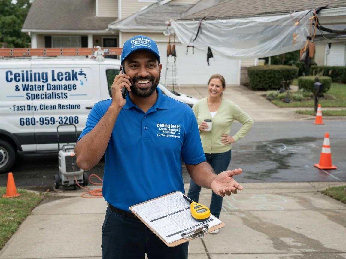 Ceiling Leak Cleanup Arkoma, OK FAQs